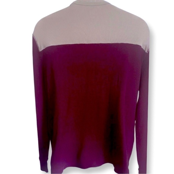 GAP Men's Colorblock Waffle-Knit Long-sleeve Shirt Size L - Picture 3 of 5